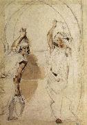 Eugene Delacroix Two Women at the Well France oil painting artist